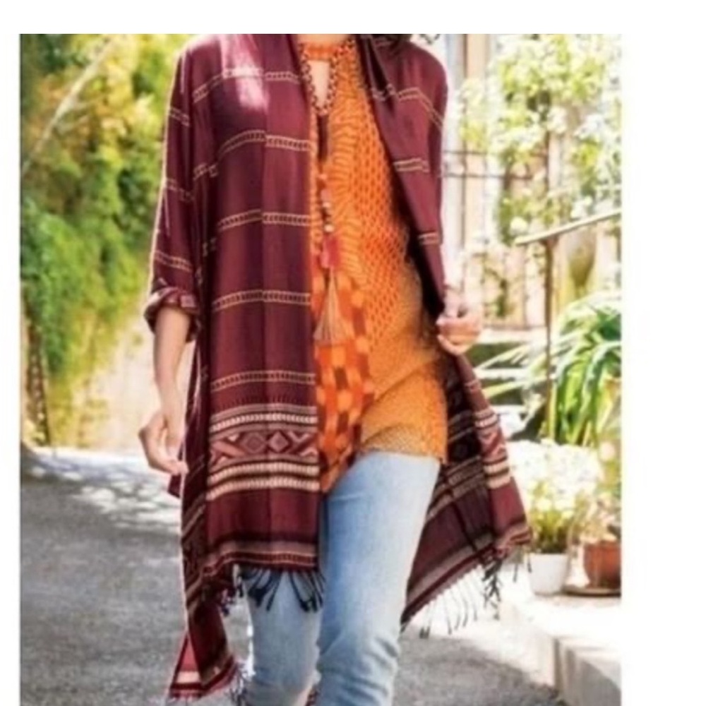 Soft Surroundings | Marrakech Kimono Wrap.  Medium. Southwest. Boho. Festival